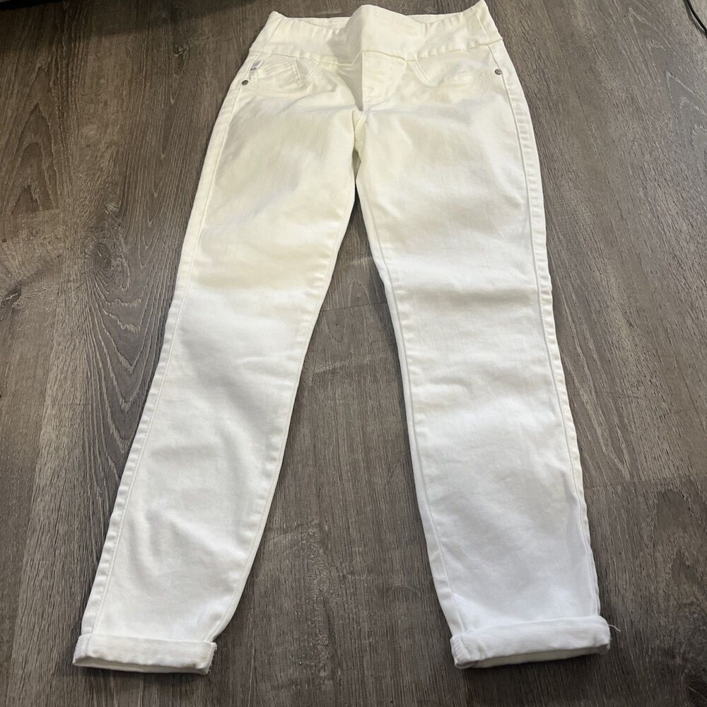 Rock-and-republic Slimming Denim Cute Fever Crop Women's White Jeans Size 4M Y2k